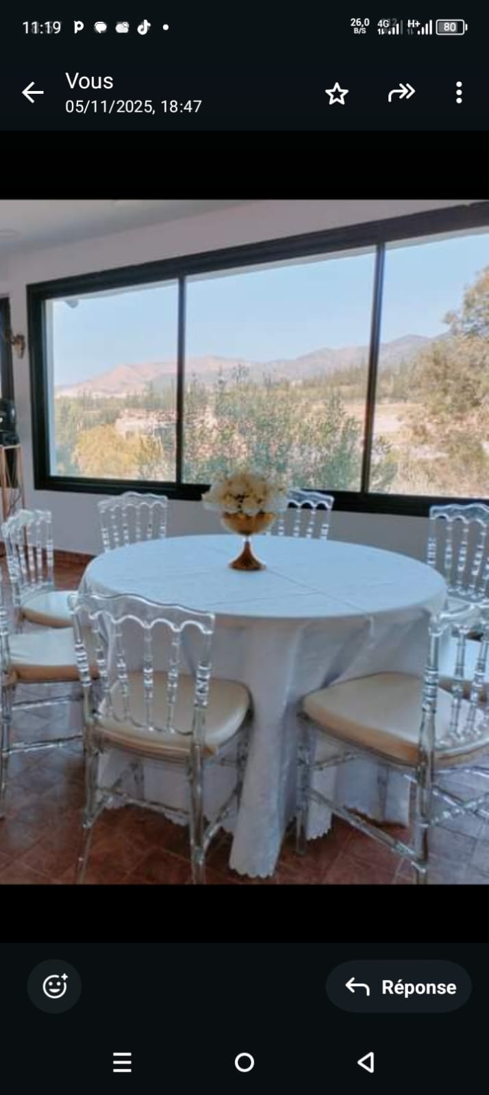 Table ronde 10 places